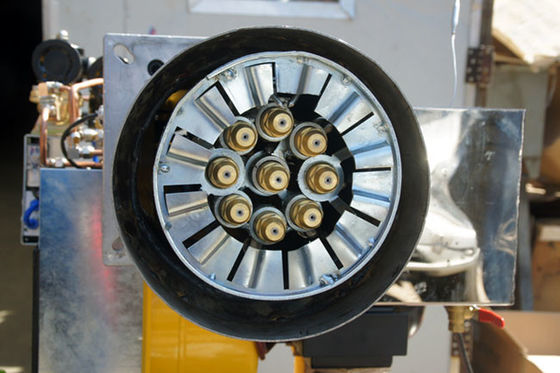 1000 kilowatt atık yağ damla yakıcı üç alev aşaması 8 bar çalışma basıncı